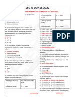 Surveying SSC Je Dda Je 2022, Most Expected Questions (Avnish Sir) 25-08-2022