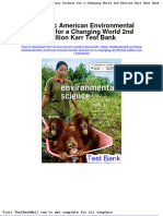 Scientific American Environmental Science For A Changing World 2nd Edition Karr Test Bank