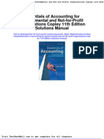 Essentials of Accounting For Governmental and Not For Profit Organizations Copley 11th Edition Solutions Manual