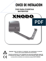 Manual Motores Puertas Abatibles Xnodo Vds 8