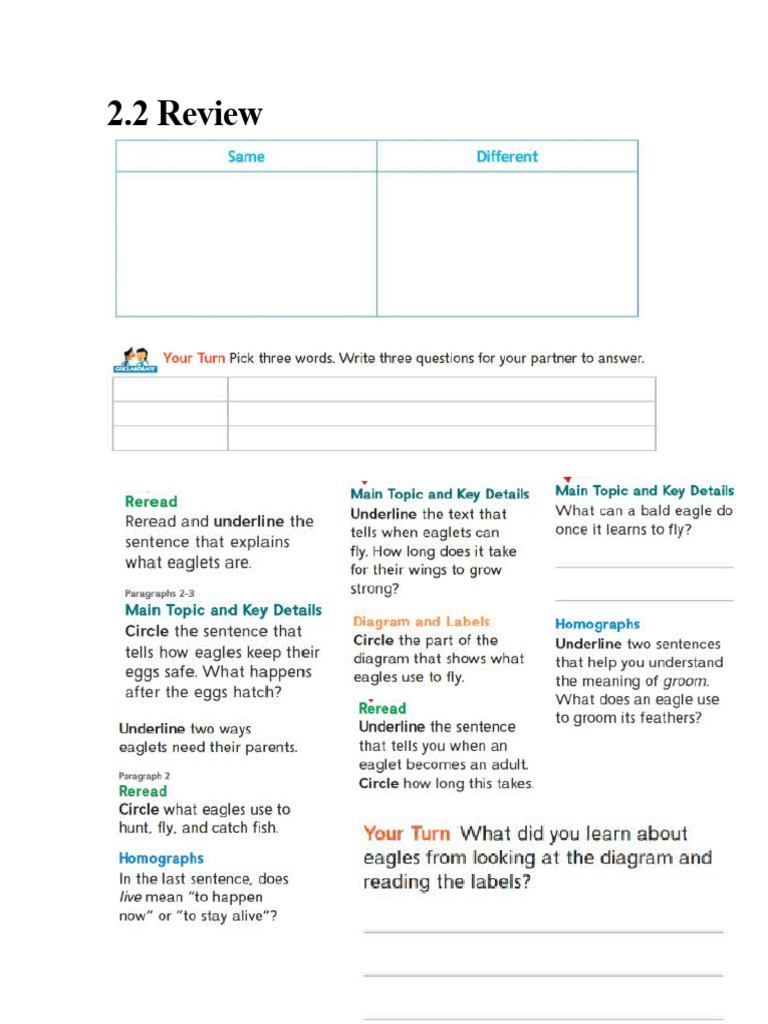 Wonders 2.2 Reading Writing Companion REVIEW | PDF