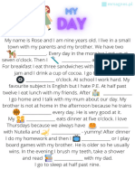 My Day Edytowalny With Answers