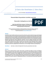 Jurnal Sains Dan Kesehatan (J. Sains Kes.) : Flavonoid Dalam Penyembuhan Luka Bakar Pada Kulit