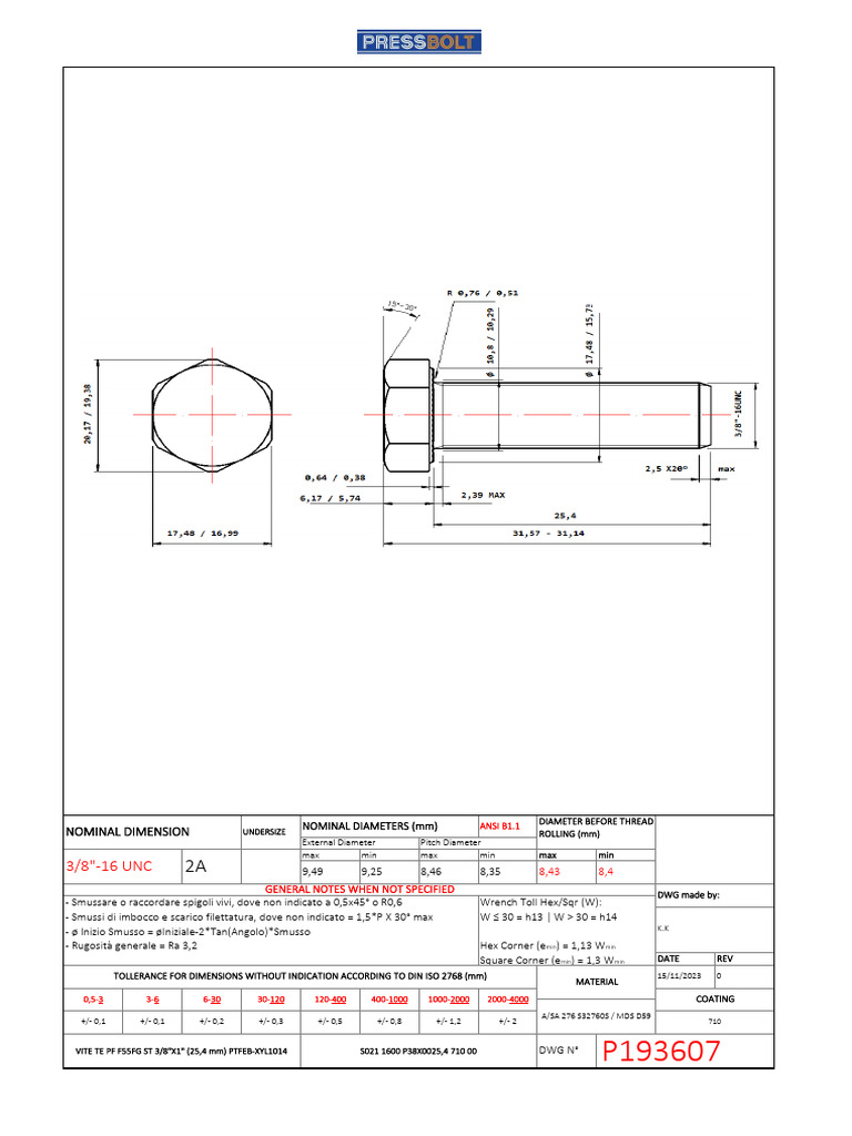 Nominal dimension 8 43 8 4 general notes when not specified pdf