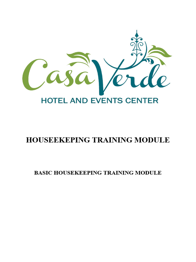 Houseekeping Training Module | Download Free PDF | Bed | Housekeeping