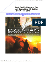 Essentials of Fire Fighting and Fire Department Operations 6th Edition Ifsta Test Bank