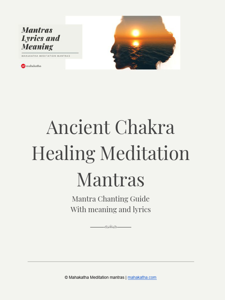 Chakra Healing Mantras Guide | PDF | Chakra | Hindu Philosophical Concepts