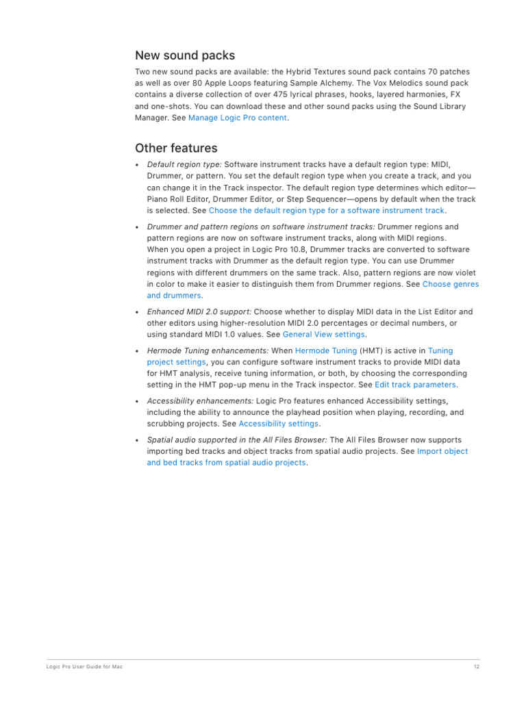 Pages From LOGIC PRO GUIDE3 PDF Computing Software