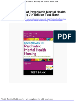 Essentials of Psychiatric Mental Health Nursing 7th Edition Test Bank