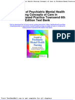 Essentials of Psychiatric Mental Health Nursing Concepts of Care in Evidence Based Practice Townsend 6th Edition Test Bank