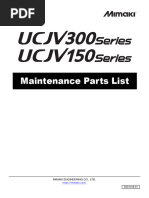 UCJV300 - 150 Maintenance Parts List D501318 Ver. 3.10