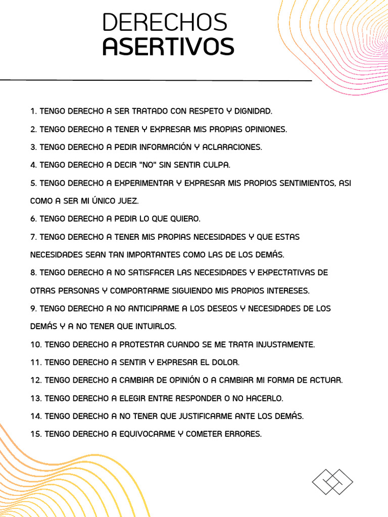 Derechos asertivos pdf
