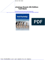 Social Psychology Kassin 9th Edition Test Bank