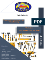 Masonery Tools and Safety