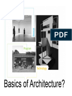 Architectural Basics Design I - Lecture - 01