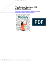 Society The Basics Macionis 12th Edition Test Bank