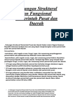 Hubungan Struktural Dan Fungsional Pemerintah Pusat Dan Daerah