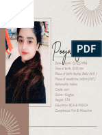 Pooja Jain New Bio Data