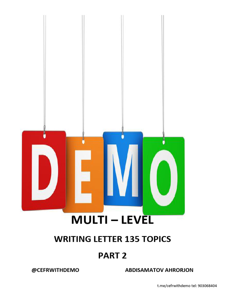 Multi-Level Letter Writing Topics | PDF | Experience | Job Interview
