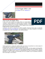 Test Du Ruger SR22 .22lr