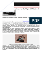 Test Et Review de La Lampe Torche Olight S30R Baton III