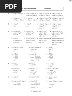 4b. Laws of Logarithms Further Questions - Answers