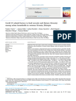 Covid-19 Related Factors To Food Security and Dietary Diversity Among Urban Households in Western Oromia, Ethiopia