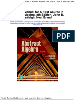 Solution Manual For A First Course in Abstract Algebra 8th Edition John B Fraleigh Neal Brand 2