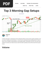 OR - Top 3 Morning Gap Setups 