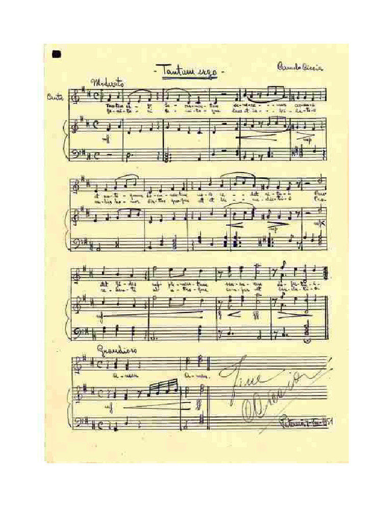 Tantum ergo spartito pdf