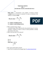 Engineering Chemistry Notes UNIT 1