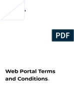 Web Portal Terms and Conditions