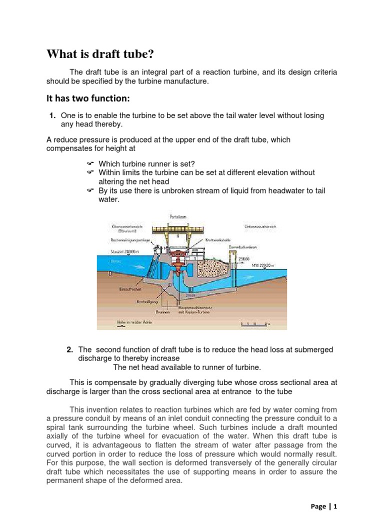 An InDepth Explanation of Draft Tube Design, Function, and Theory for