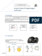 Trains engrenages -  élève