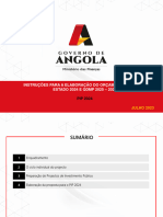 Instruções para A Elaboração Do Orçamento Geral Do Estado 2024 e QDMP 2025 - 2027 Pip 2024