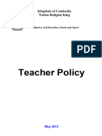 Cambodia Teacher Policy