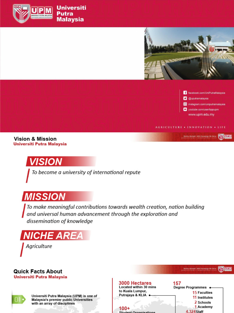 UPM: Premier Malaysian Research University | PDF | Bachelor's Degree