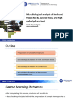 Microbiological Analysis - Application in Foods - HFA