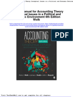 Solution Manual For Accounting Theory Conceptual Issues in A Political and Economic Environment 9th Edition Wolk