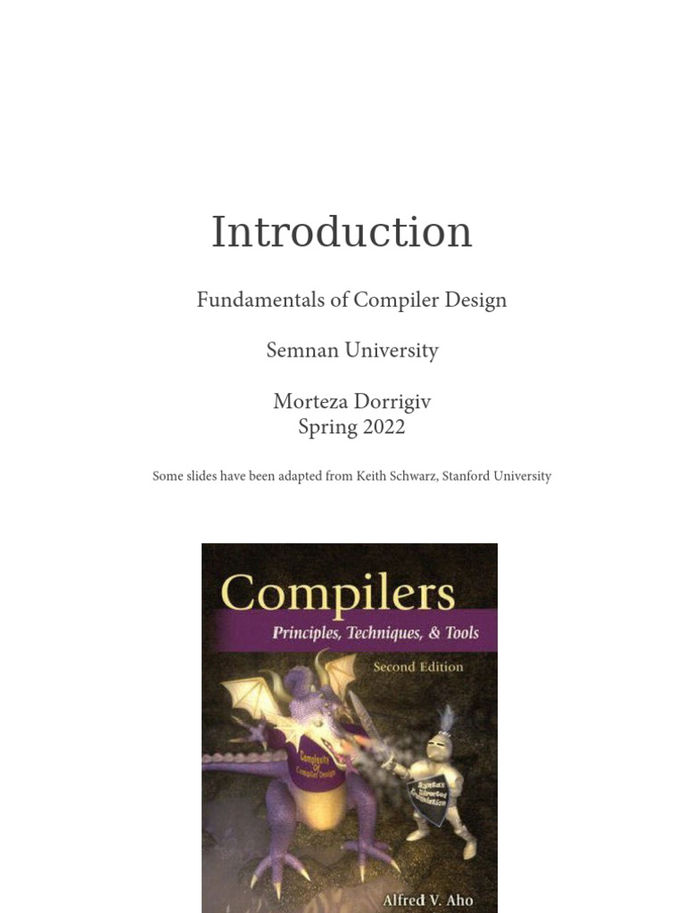 Compiler Introduction | PDF | Compiler | Computer Programming