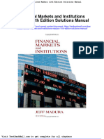 Financial Markets and Institutions Madura 11th Edition Solutions Manual