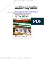 Solution Manual For Accounting What The Numbers Mean 12th by Marshall