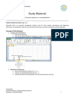 Module III Microsoft Excel