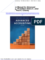 Solution Manual For Advanced Accounting 7th Edition Debra C Jeter Paul K Chaney