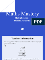 T2 M 1735 Year 5 Multiplication and Division Formal Multiplication Maths Mastery Activities PowerPoint Ver 3