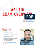 API 510 Exam Overview