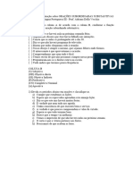 Exercícios ORAÇÕES SUBSTANTIVAS