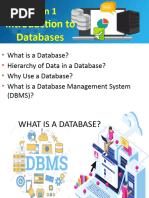 L1 - Introduction To Databases