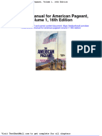 Solution Manual For American Pageant Volume 1 16th Edition