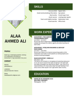 Alaa Ahmed CV
